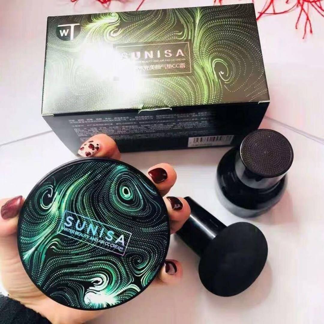 SUNISA Mushroom Head Make up Air Cushion Moisturizing Foundation Air-permeable Natural Brightening Makeup BB Cream Liquid