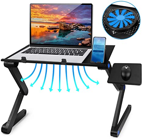 Adjustable Laptop Stand with Cooling Fan