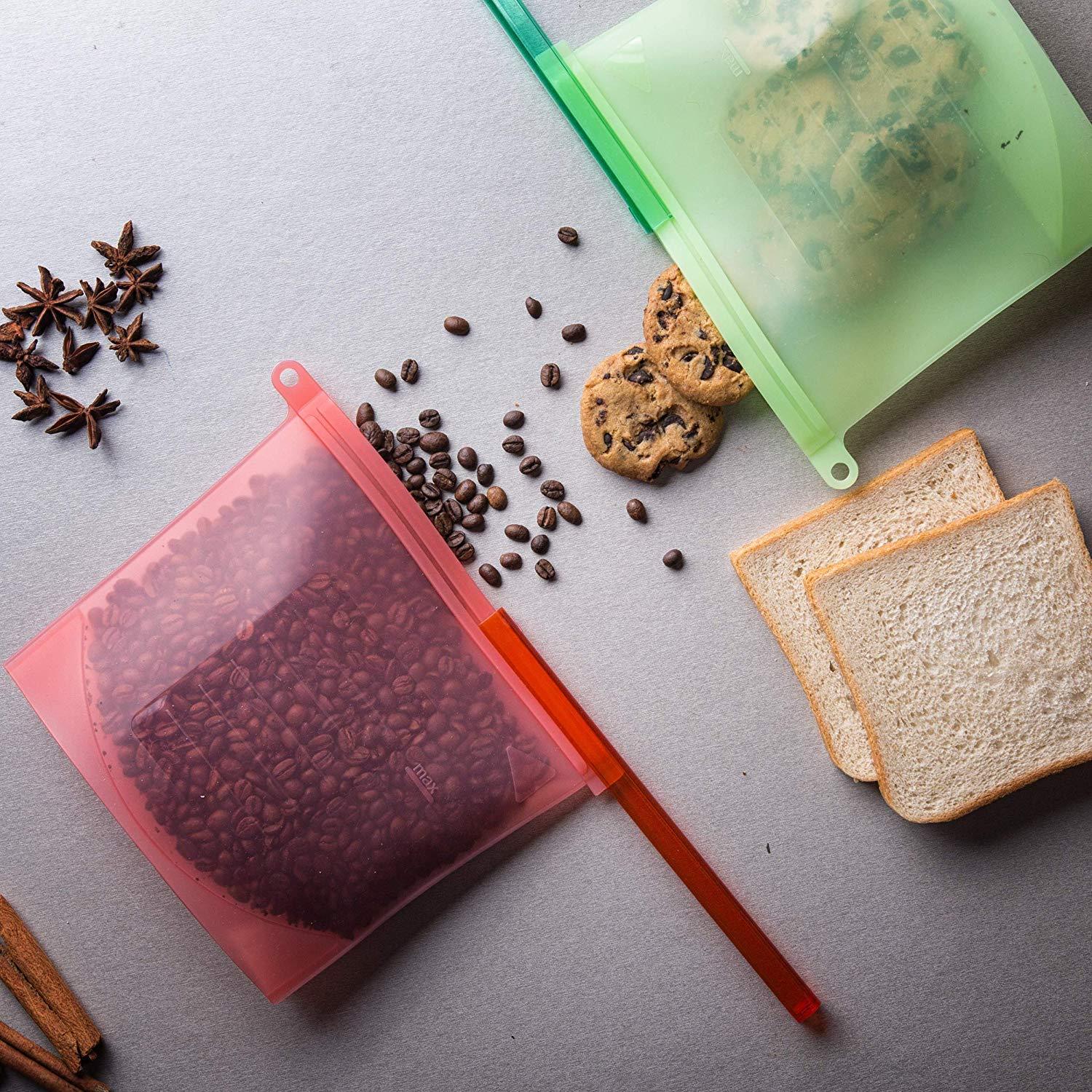Reusable Silicon Food Bag ( 1000 ML )