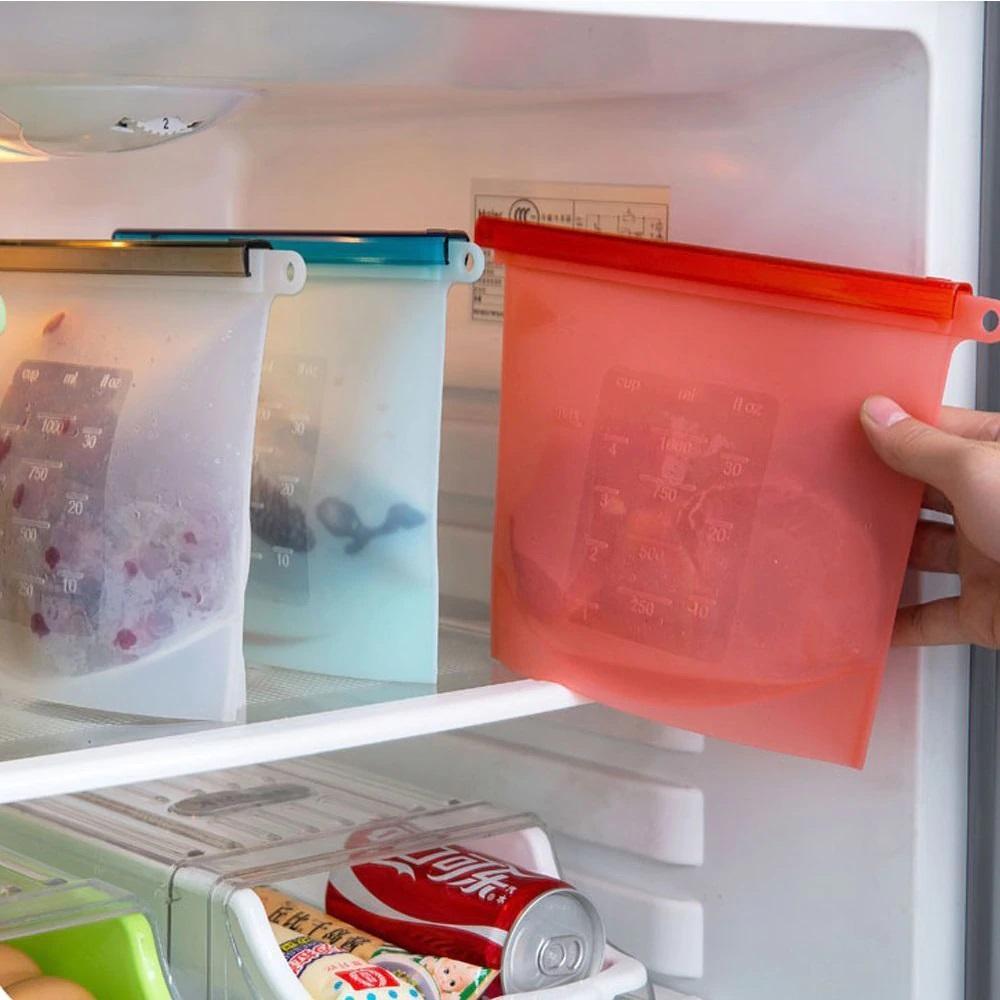 Reusable Silicon Food Bag ( 1000 ML )