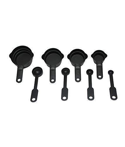 Measuring Cups and Spoons, 8-Pieces ( Black )