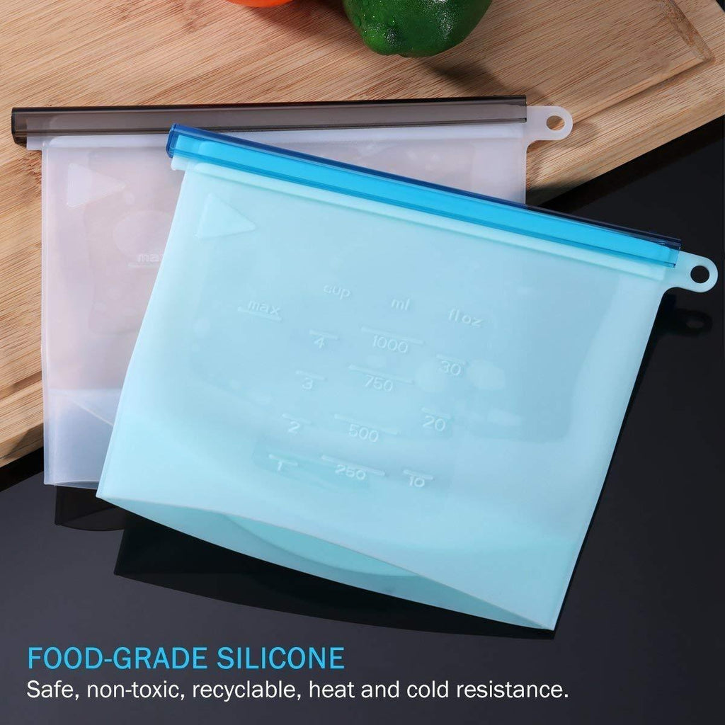 Reusable Silicon Food Bag ( 1000 ML )