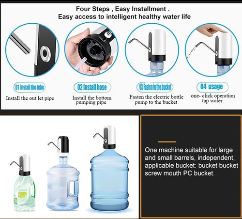 Automatic Wireless Water Can Dispenser Pump