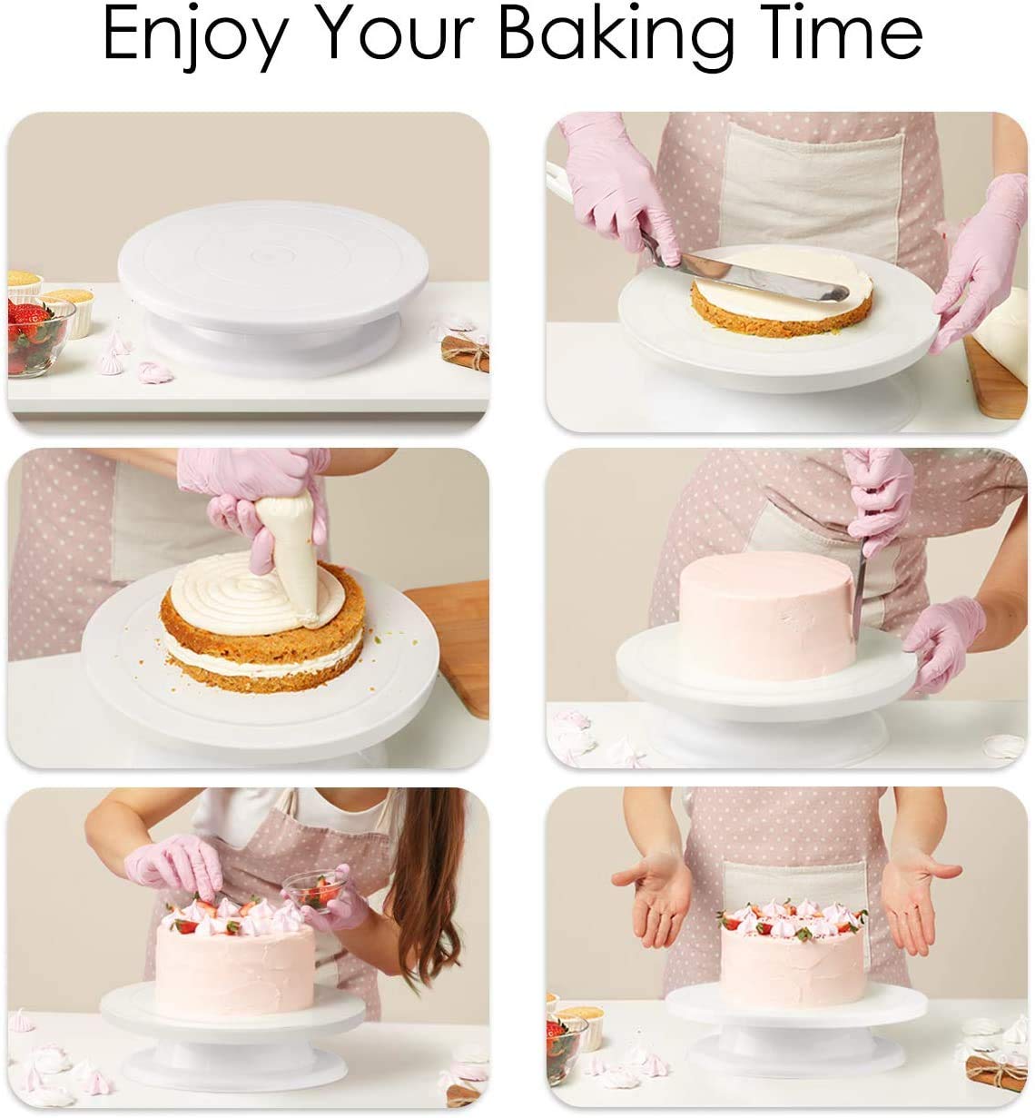 Cake Turntable Revolving Cake Decorating Stand