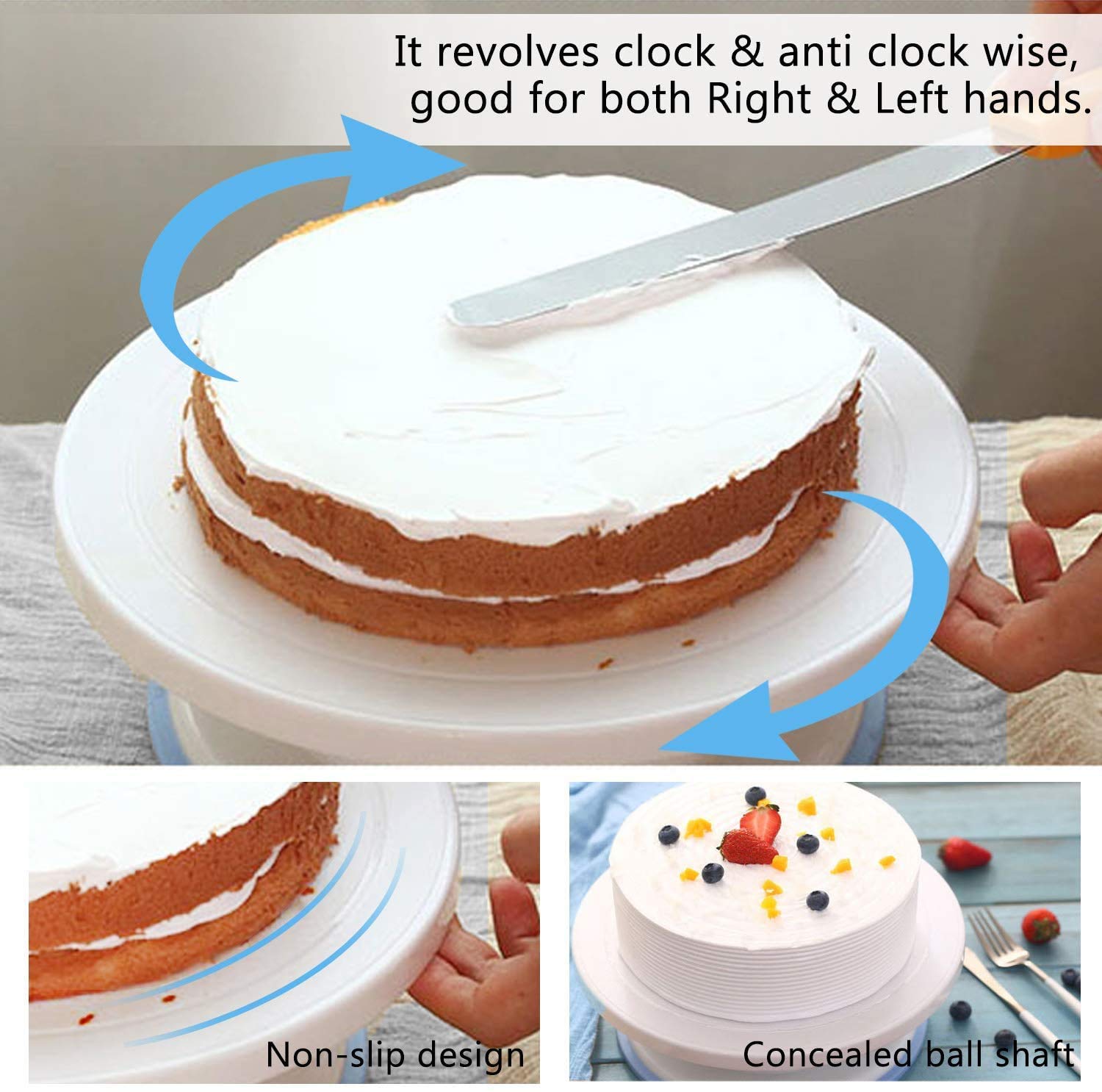 Cake Turntable Revolving Cake Decorating Stand