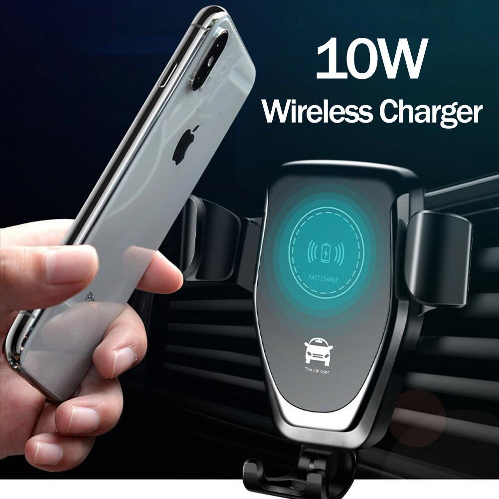 FAST 10W Wireless Car Charger For iPhone XS Max Samsung S9 Xiaomi MIX 2S Huawei Mate 20 Pro 20 RS