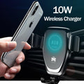 FAST 10W Wireless Car Charger For iPhone XS Max Samsung S9 Xiaomi MIX 2S Huawei Mate 20 Pro 20 RS