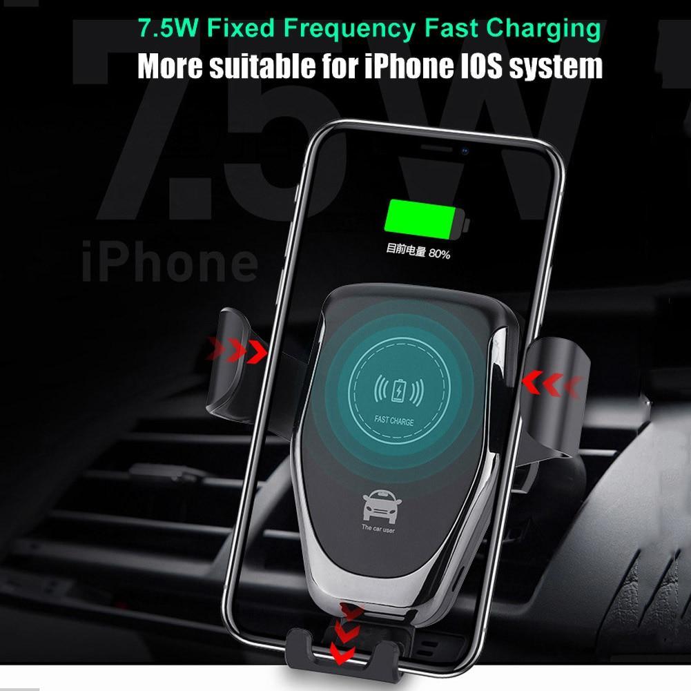 FAST 10W Wireless Car Charger For iPhone XS Max Samsung S9 Xiaomi MIX 2S Huawei Mate 20 Pro 20 RS