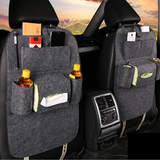LEATHER SEAT BACK ORGANIZER WITH MULTIPLE POCKET