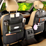 LEATHER SEAT BACK ORGANIZER WITH MULTIPLE POCKET