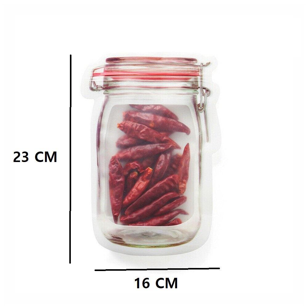 Premium Jar Shaped Air Tight Pouch  (550 ML)