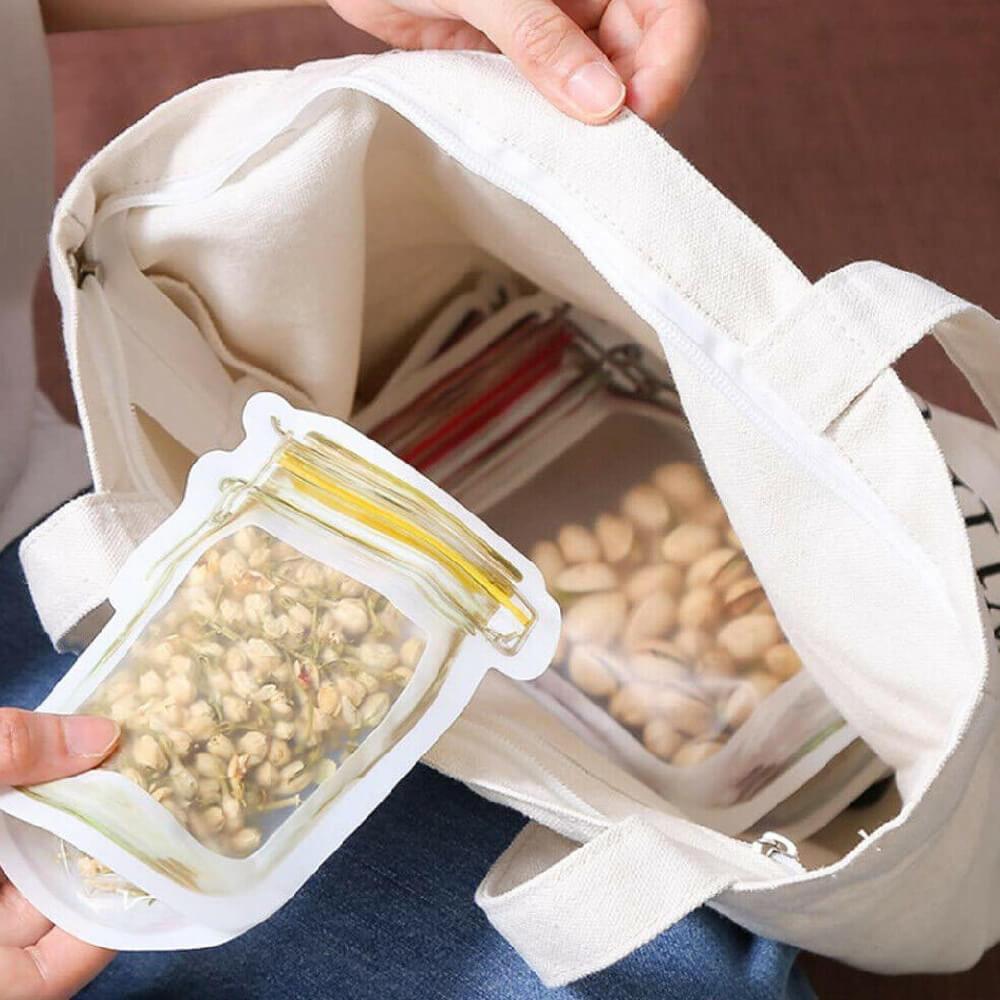 Premium Jar Shaped Air Tight Pouch  (550 ML)