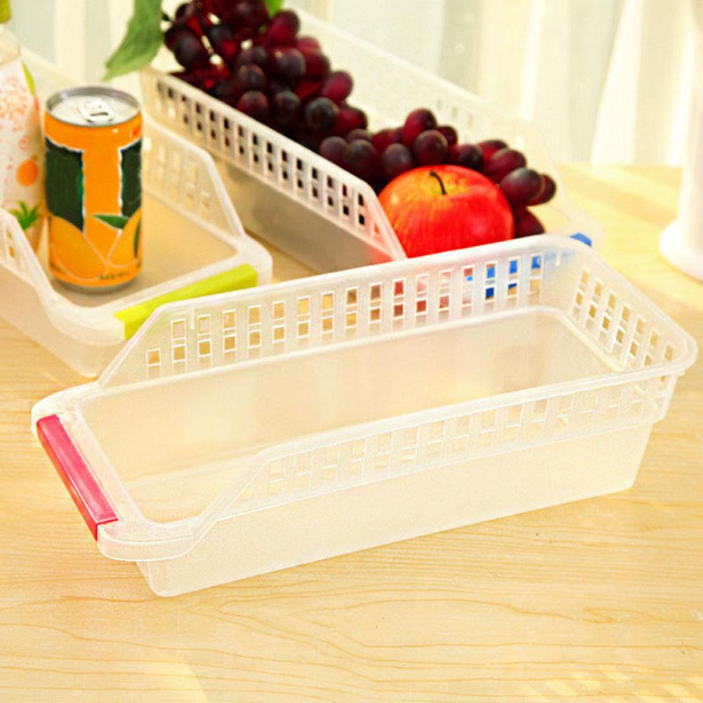 Home Kitchen Fridge  Organizer Slide Rack Storage (PACK OF 4 MULTI COLOR )
