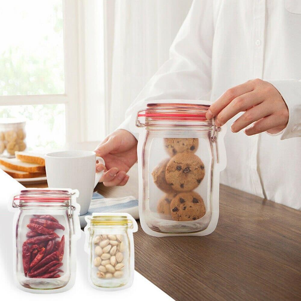 Premium Jar Shaped Air Tight Pouch  (550 ML)