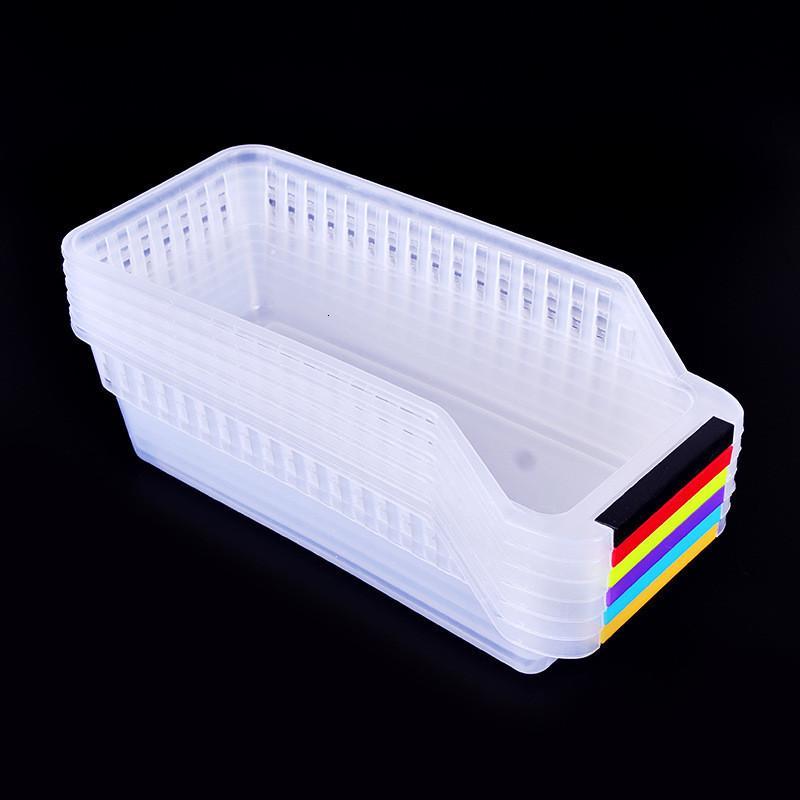 Home Kitchen Fridge  Organizer Slide Rack Storage (PACK OF 4 MULTI COLOR )