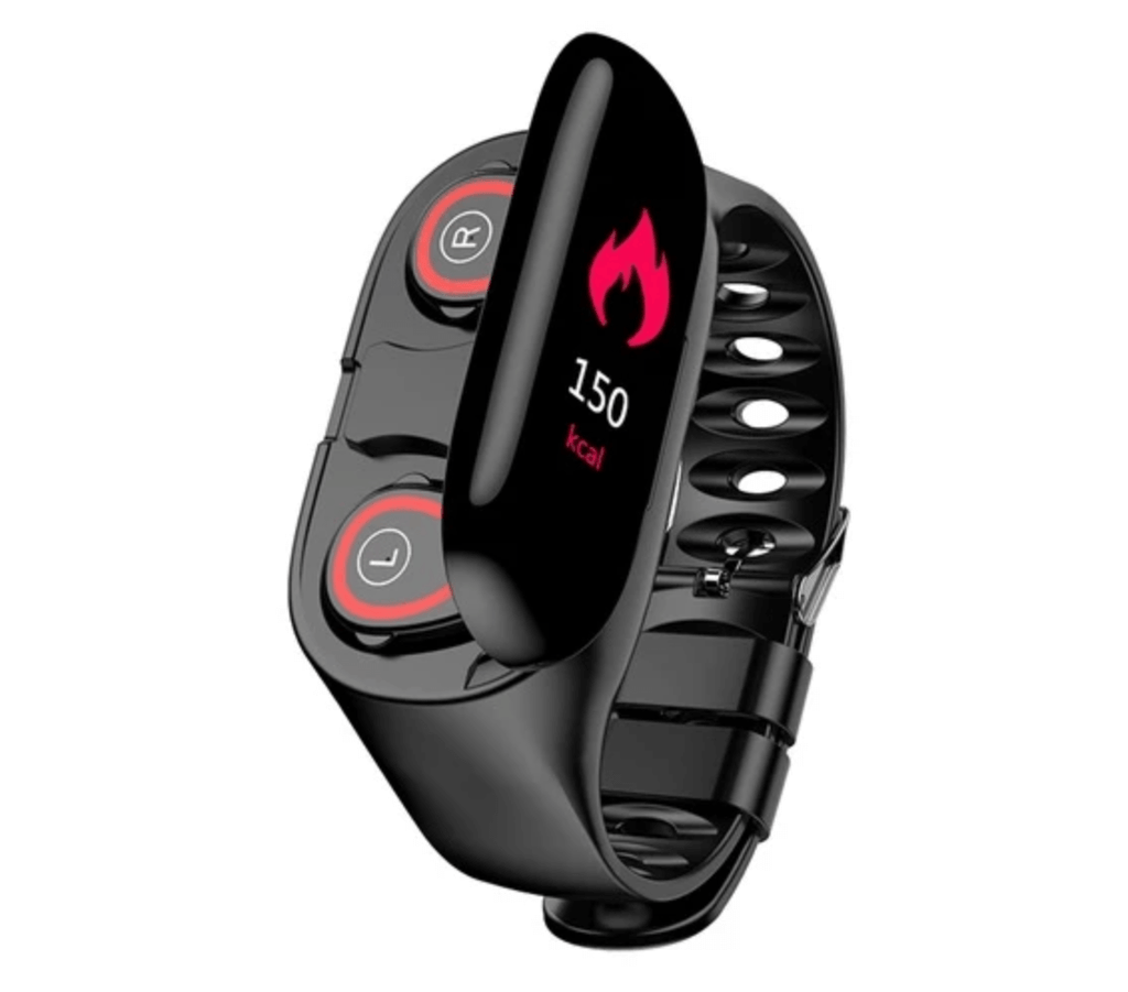 Smart Watch With Bluetooth Earphones