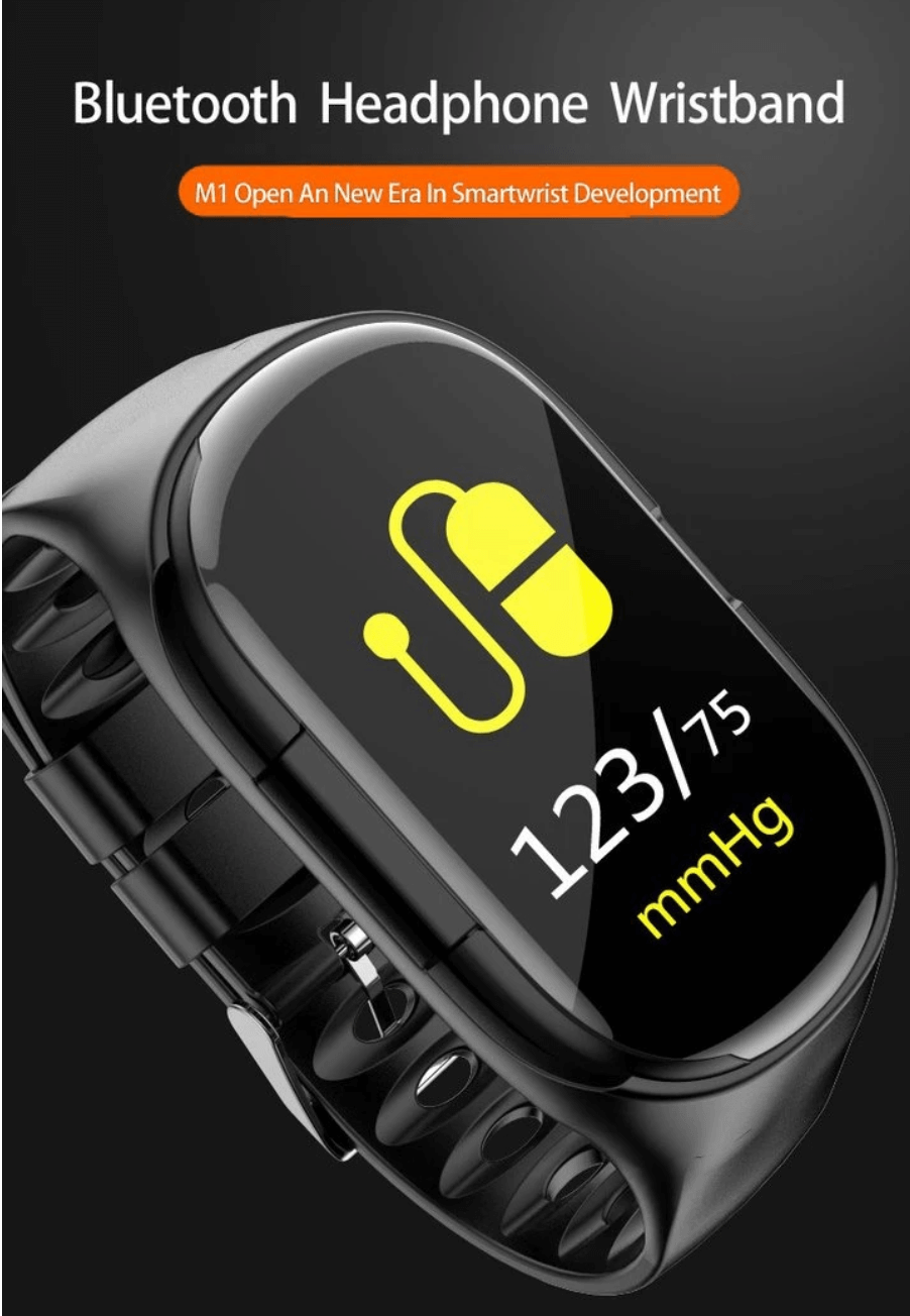 Smart Watch With Bluetooth Earphones