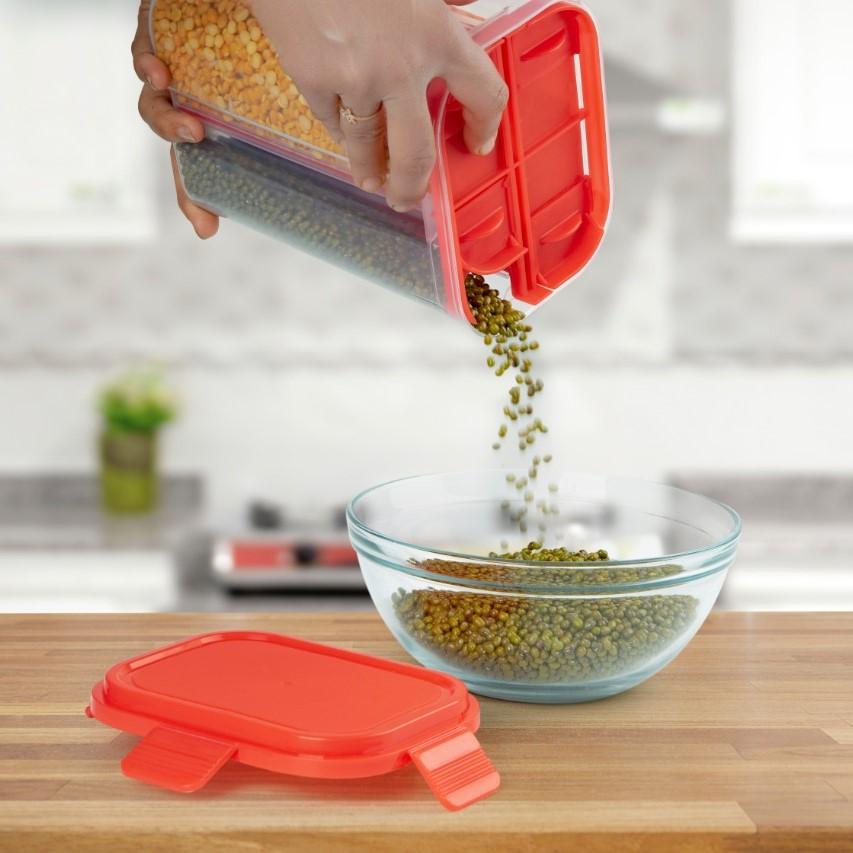 2 Storage Compartments Jar Vacuum pack
