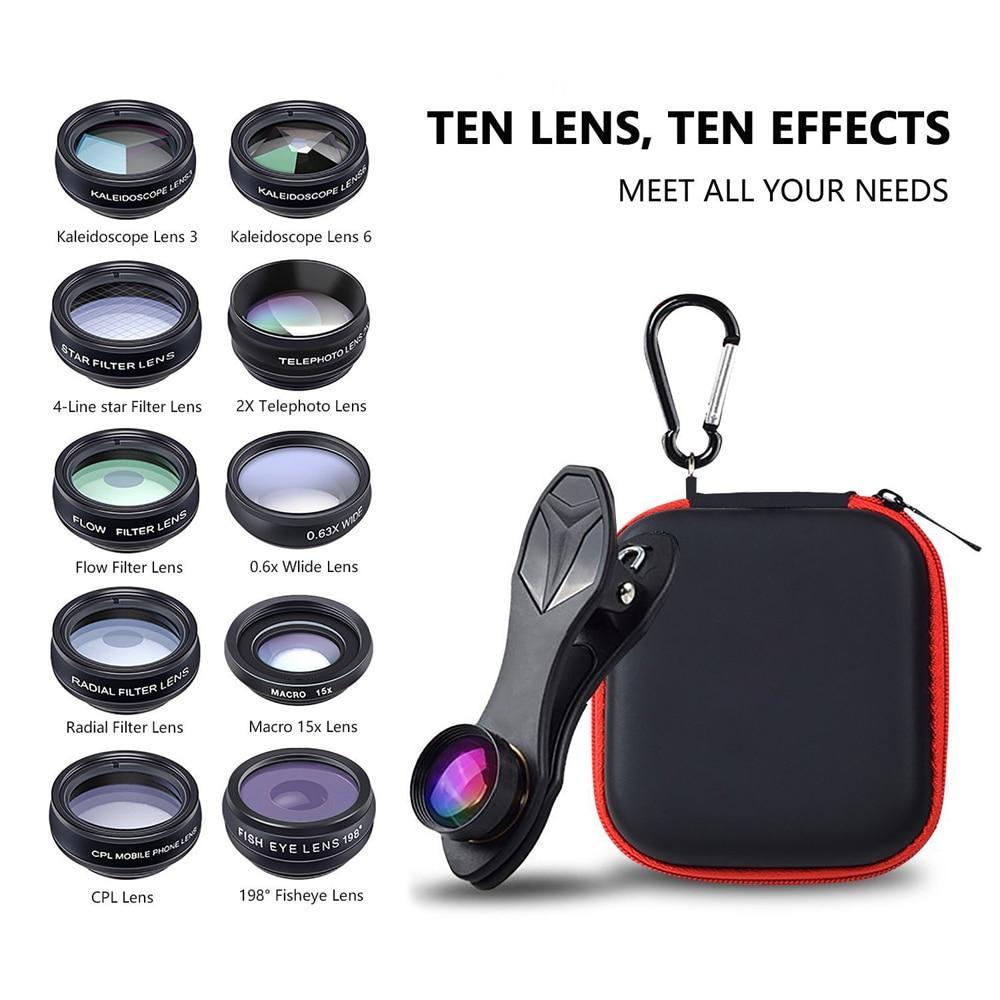 10 in 1 HD Mobile Camera Lens Kit