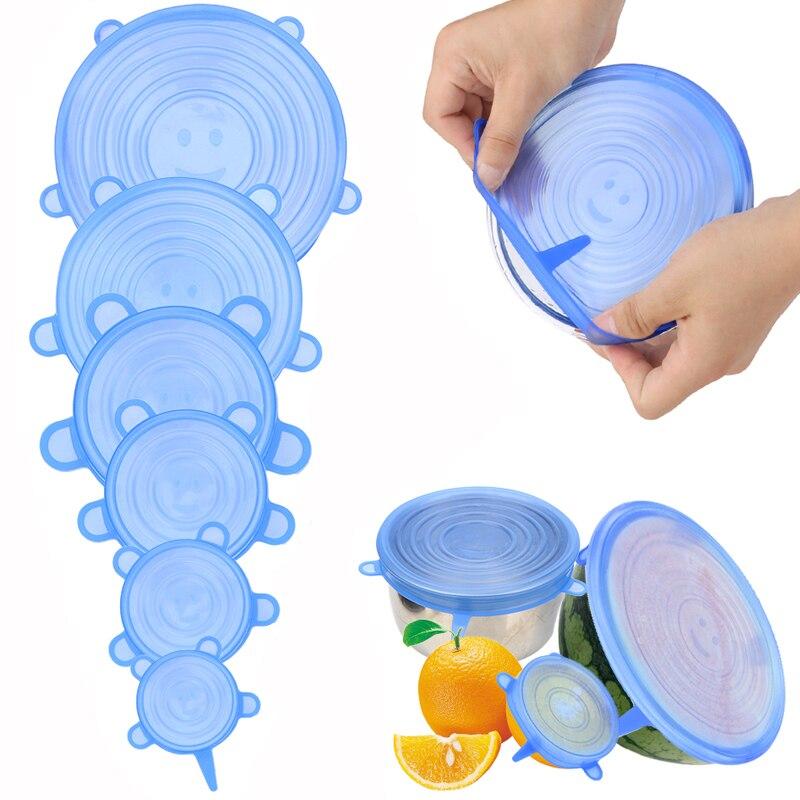Silicone Stretch Lids (6pcs)